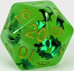 Role 4 Initiative - Lit Leprechaun (Glow In The Dark) XL D20